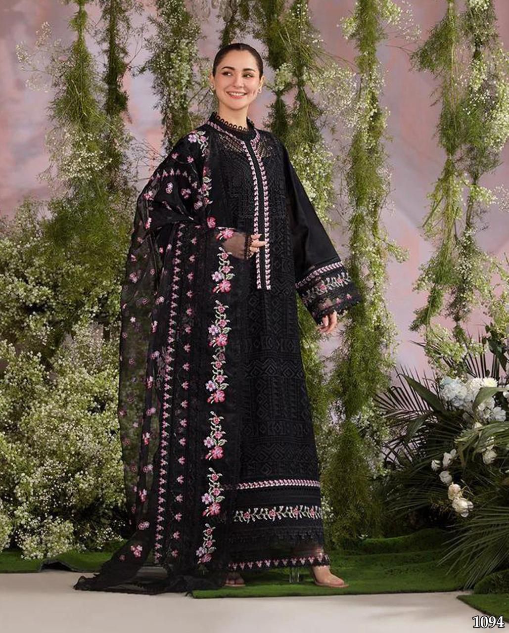 COCO lawn embroidered luxury patch work unstitched 3pc✓