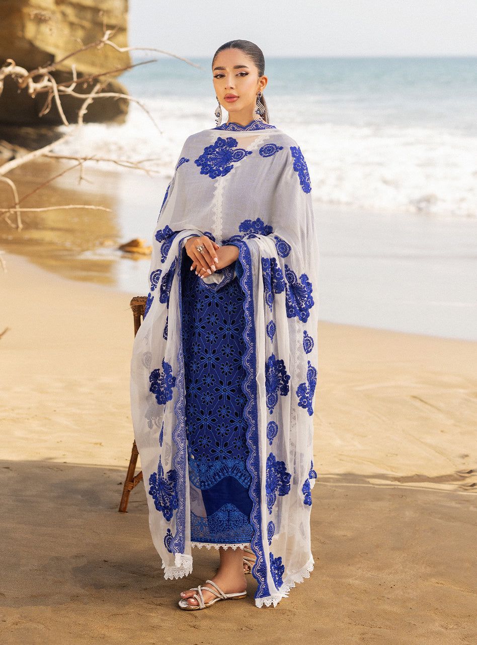ZAINAB CHOTANI lawn embroidered luxury patch work unstitched 3pc✓