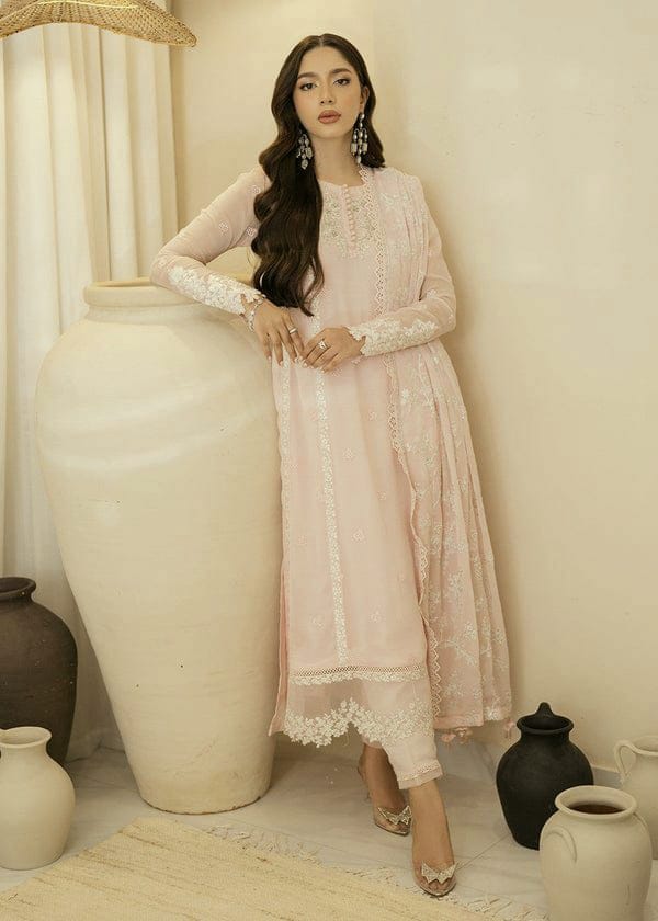 AZURE organza embroidered luxury unstitched 3pc✓