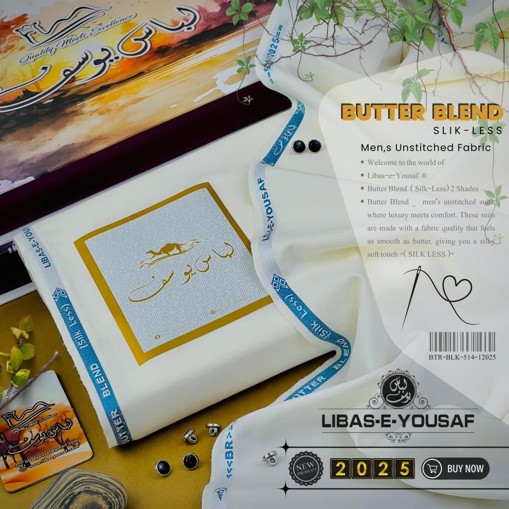 Libas-e-Yousaf®️ – Butter Blend (Silk-Less)